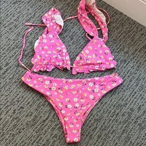 Floral Pink Swim Set